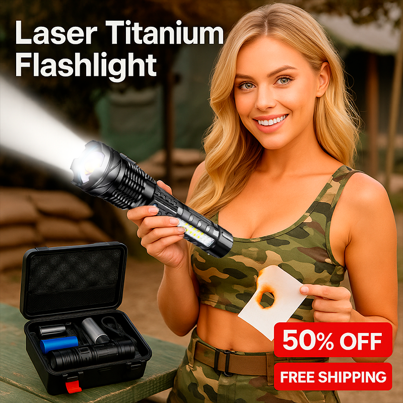 Titanium Laser Pro Flashlight
