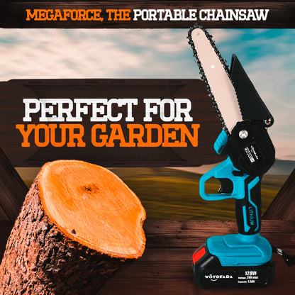 Portable Chainsaw close-up, 50% off