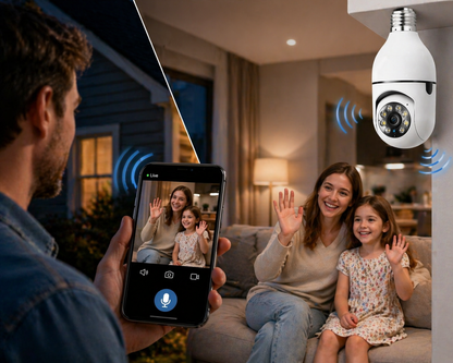 Guardian 360 Security Camera — Full-Room Coverage From Any Light Socket