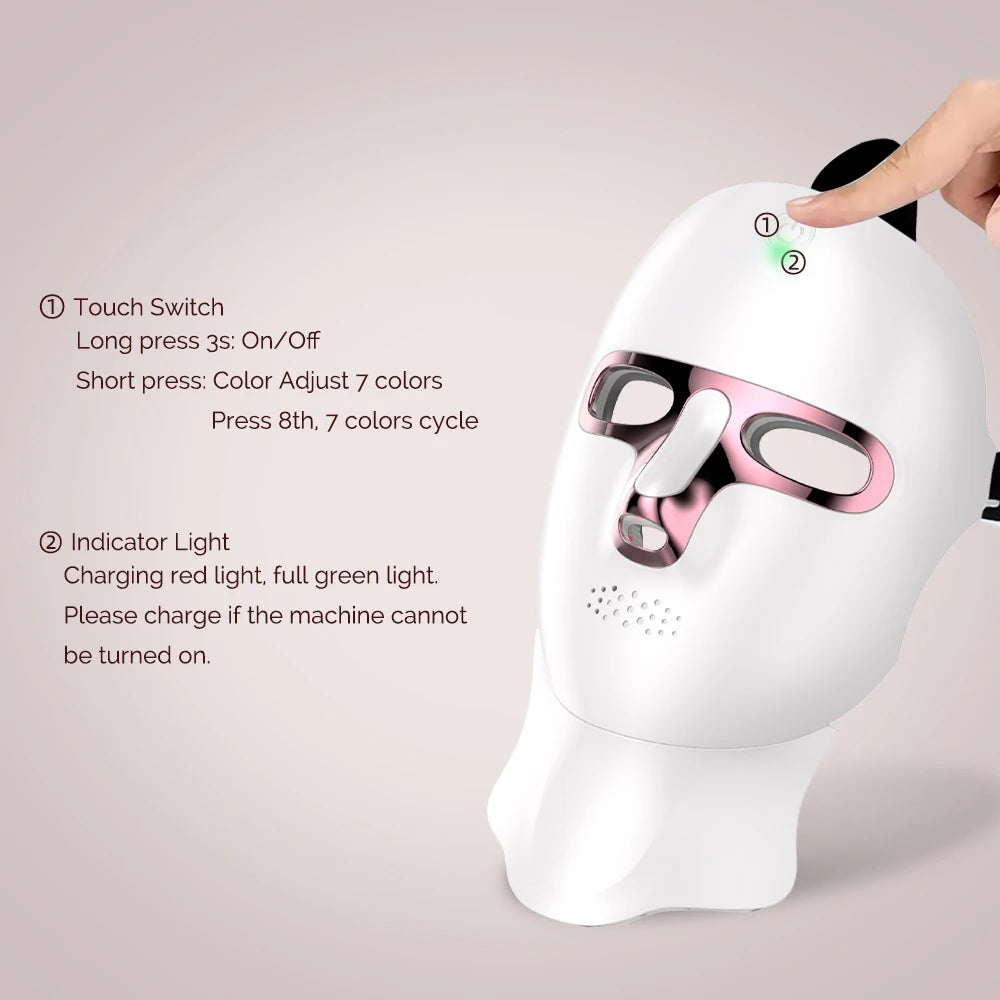 Seven light colors available