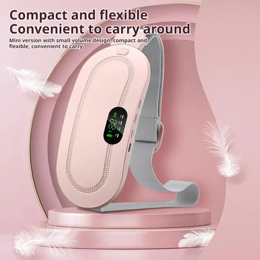 WarmCore Pro cordless heated belt for period cramps, pink, with digital display