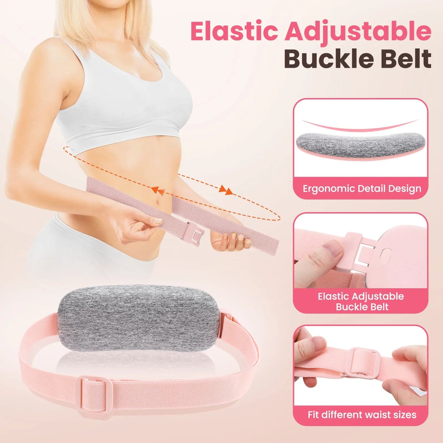 WarmCore Pro™ Heated Massage Back Belt — Cordless Warmth & Vibration for Your Lower Back